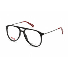 Levi's Unisex Eyeglasses - Full Rim Black Red Plastic Aviator Frame | LV 1000 0OIT 00