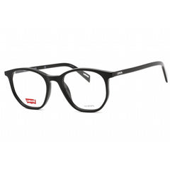 Levi's Unisex Eyeglasses - Full Rim Black Round Shape Hexetate Frame | LV 1002 0807 00