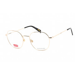 Levi's Unisex Eyeglasses - Full Rim Gold Hexagon Stainless Steel | LV 1009 0J5G 00