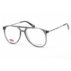 Levi's Unisex Eyeglasses - Full Rim Grey Blue Plastic Aviator Frame | LV 1000 009V 00