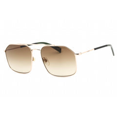 Levi's Unisex Sunglasses - Full Rim Gold Metal Aviator Shape Frame | LV 1021/S 0J5G HA