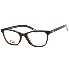 Levi's Women's Eyeglasses - Clear Demo Lens Havana Cat Eye Frame | LV 1022 0086 00