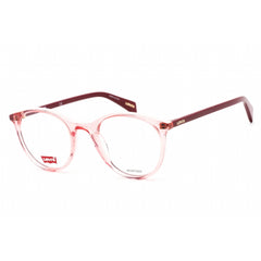 Levi's Women's Eyeglasses - Clear Lens Pink Hexetate Round Frame | LV 1005 035J 00