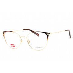 Levi's Women's Eyeglasses - Full Rim Gold Havana Stainless Steel | LV 5025 006J 00