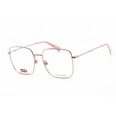 Levi's Women's Eyeglasses - Full Rim Pink Square Stainless Steel | LV 1010 035J 00