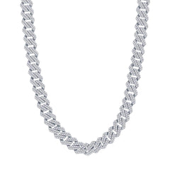 Unisex Bracelet - Sterling Silver 9mm Micro Pave Monaco | Q-5726-8