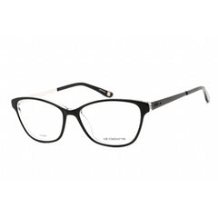 Liz Claiborne Women's Eyeglasses - Cat Eye Black Crystal Plastic Frame | L 664 07C5 00
