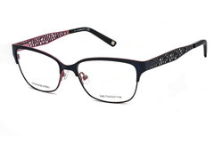 Liz Claiborne Women's Eyeglasses - Clear Lens Blue Pink Square Frame | L 643 0BR0 00