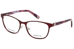 Liz Claiborne Women's Eyeglasses - Clear Lens Plum Light Rose Frame | L 630 0DW4 00