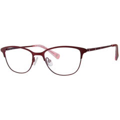 Liz Claiborne Women's Eyeglasses - Ople Burgundy Metal | LIZ CLAIBORNE L 449 0LHF
