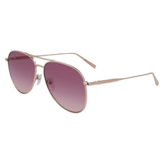 Longchamp Women's Sunglasses - Full Rim Rose Gold Aviator Metal Frame | LO139S 770
