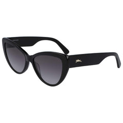 Longchamp Women's Sunglasses - Gradient Grey Lens Ebony Cat Eye Zyl Frame | LO663S 005