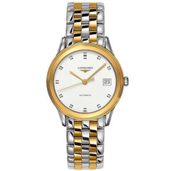 Longines Men's Automatic Watch - Flagship Two Tone Steel Bracelet Diamond | L47743277