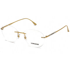 Longines Men's Eyeglasses - Clear Demo Lens Shiny Deep Gold Frame | LG5002-H 030