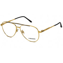 Longines Men's Eyeglasses - Clear Lens Shiny Deep Gold Aviator Frame | LG5003-H 030