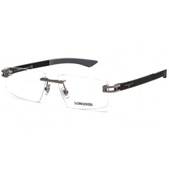 Longines Men's Eyeglasses - Clear Lens Shiny Light Ruthenium Frame | LG5007-H 014