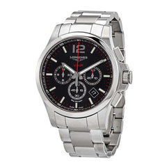 Longines Men's Watch - Conquest V.H.P. Chronograph Silver Steel Bracelet | L37274566