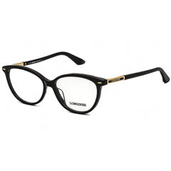 Longines Women's Eyeglasses - Clear Lens Shiny Black Cat Eye Frame | LG5013-H 001