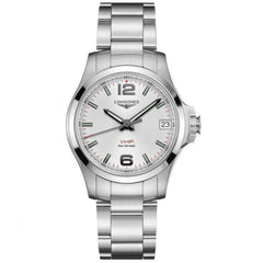 Longines Women's Watch - Conquest V.H.P. Silver Tone Dial Steel Bracelet | L33164766
