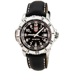 Luminox 7261 Women's Colormark Black Dial Leather Strap Watch