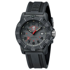 Luminox Men's Quartz Watch - BlackOps Rotating Bezel Grey Dial Rubber Strap | 8882