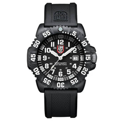 Luminox Men's Quartz Watch - Coronado Black Dial Black Rubber Strap Dive | 3021