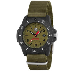 Luminox Men's Quartz Watch - Navy Seal 3600 Series Green Dial Strap Dive | 3617