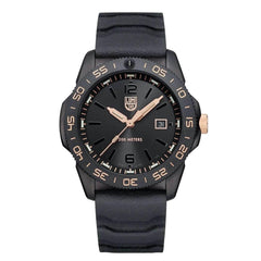 Luminox Men's Quartz Watch - Pacific Diver Black Rotating Bezel | 3121.BO.GOLD