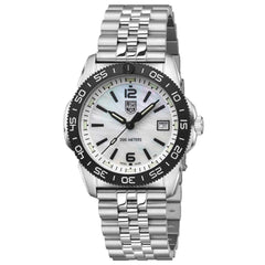 Luminox Men's Quartz Watch - Pacific Diver Ripple MOP Dial Silver Bracelet | 3126.M