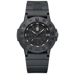 Luminox Men's Swiss Quartz Watch - Navy Seal Evo Black Dial Rubber Strap | 3001.EVO.BO