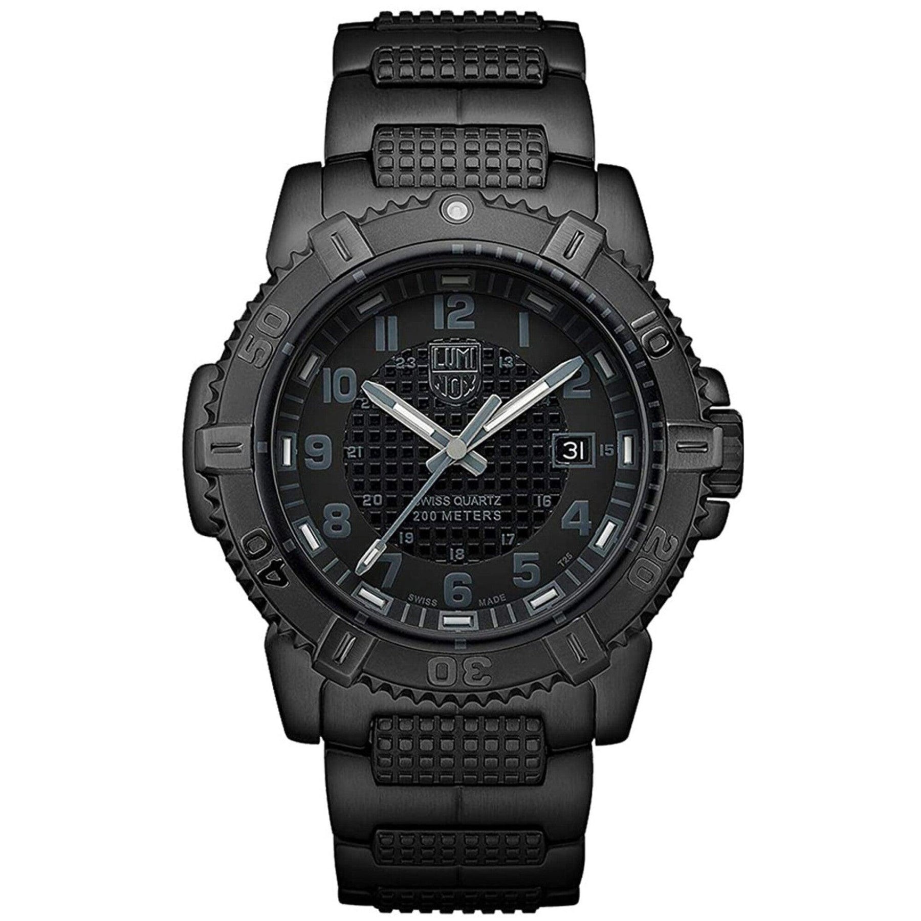 Luminox Men's Watch - Modern Mariner Quartz Black Dial Steel