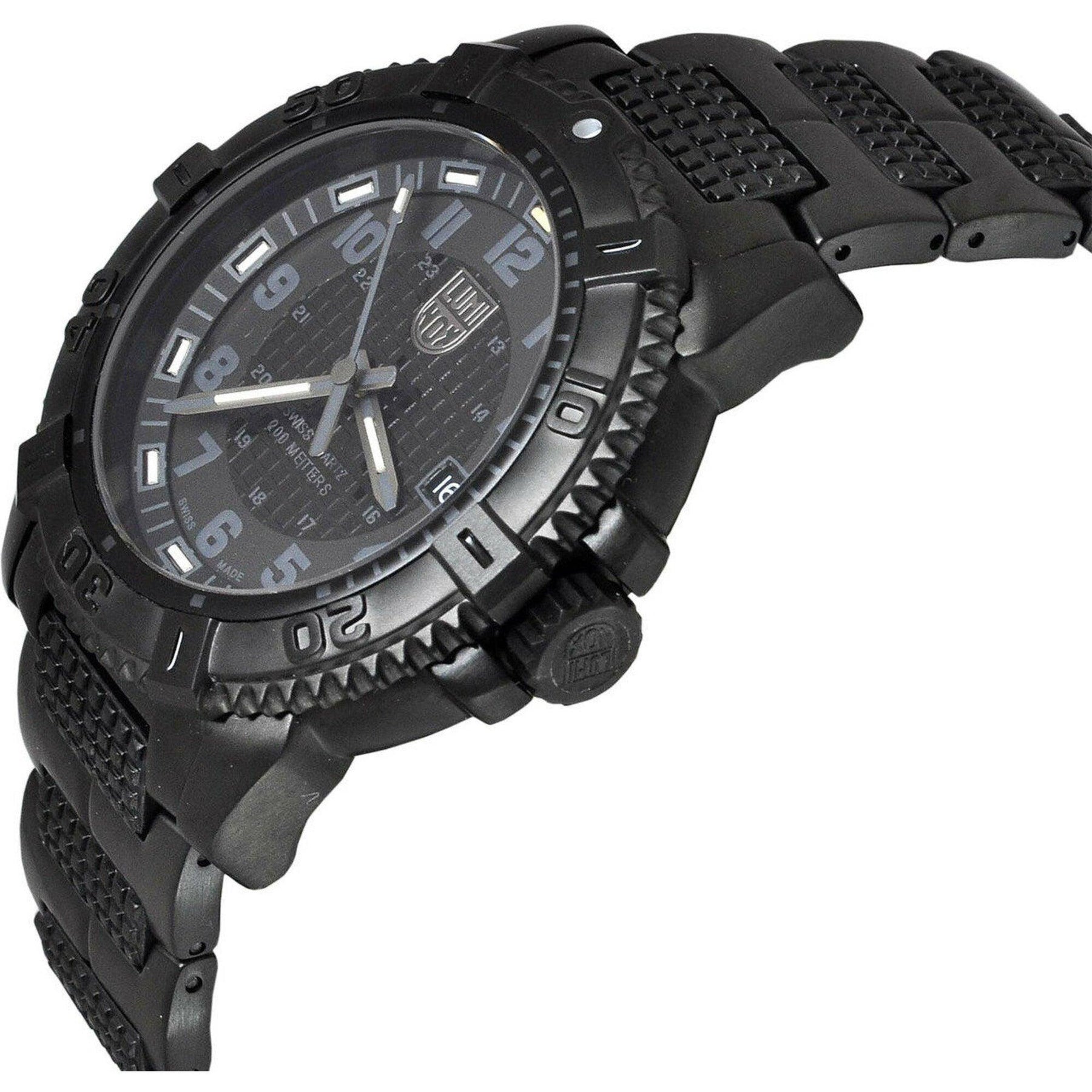 Luminox Men's Watch Modern Mariner Quartz Black Dial Steel Bracelet