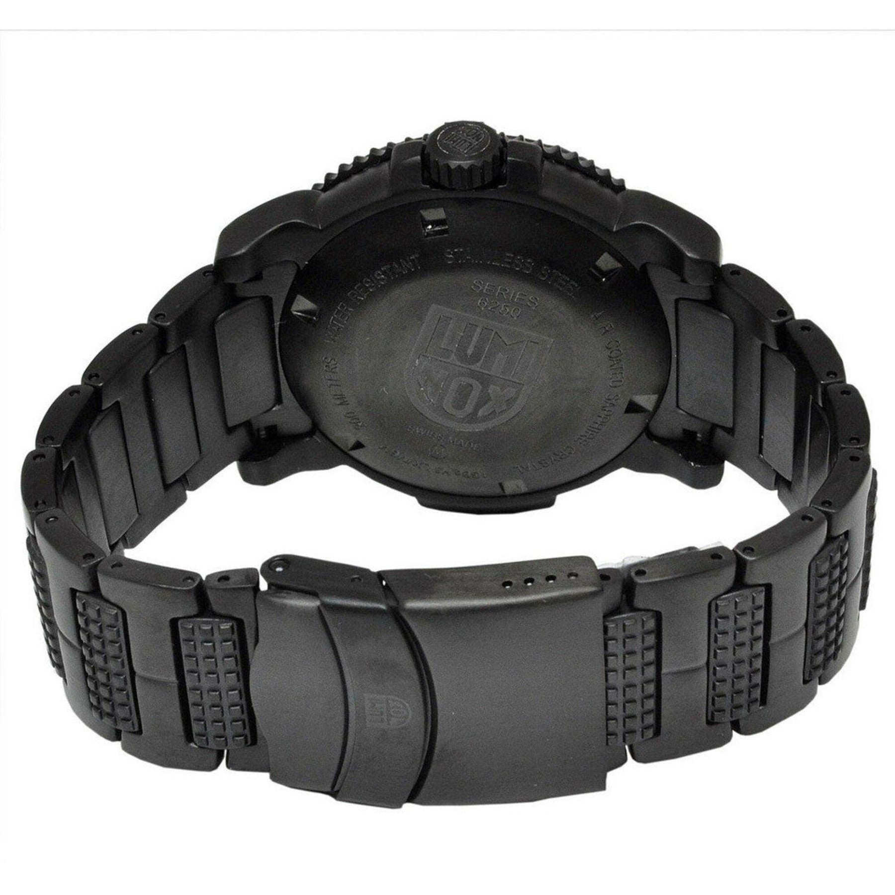 Luminox Men's Watch Modern Mariner Quartz Black Dial Steel Bracelet