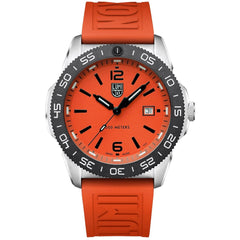 Luminox Men's Watch - Pacific Diver Quartz Orange Dial Silicone Strap | XS.3129