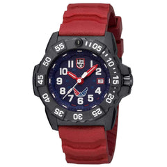 Luminox Men's Watch - X Volition Navy Seal Dive Red Rubber Strap | XS.3501.LM.VO.SET