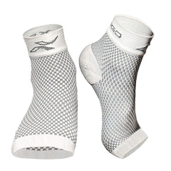LxsGo ACTIVE Compression Ankle Foot Sleeves 1 Pair White