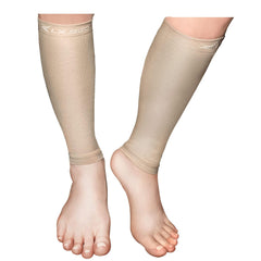 LxsGo ACTIVE Compression Calf Sleeves Nude