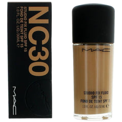 MAC Women's Foundation - Studio Fix Fluid SPF15 Long-Wearing Oil-Free, NC30, 1 oz