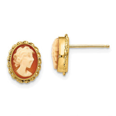 Madi K Kid's 14k  Cameo Post Earrings