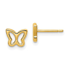 Madi K Kid's 14k  Cut-out Butterfly Post Earrings