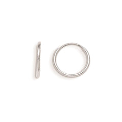 Madi K Kid's 14k White Gold  Endless Hoop Earrings