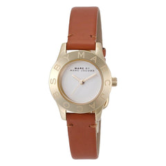Marc by Marc Jacobs MBM1219 Women's Blade White Dial Tan Leather Strap Watch