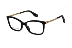 Marc Jacobs Women's Eyeglasses - Clear Demo Lens Black/Gold Frame | Marc 306 0807 00