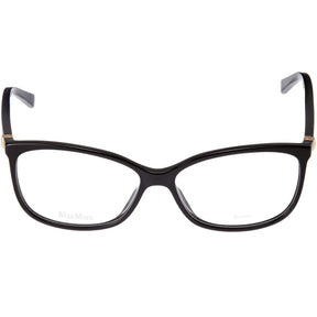 【送料&関税込】Mm007901b From Max Maracomposition: Plastica Max Mara Women's Eyeglasses - Black Plastic Frame, 54mm