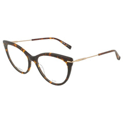 Max Mara Women's Eyeglasses - Dark Havana Plastic Frame | MM1372-0086-52-17-140