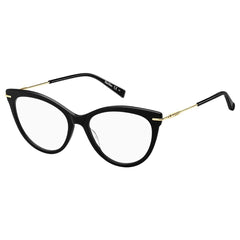 Max Mara Women's Eyeglasses - Demo Lenses Black Plastic Frame | MM1372-0807-52-17-140