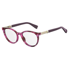 Max Mara Women's Eyeglasses - Havana Plum Plastic Frame | MM1307-0MFX-51-18-140