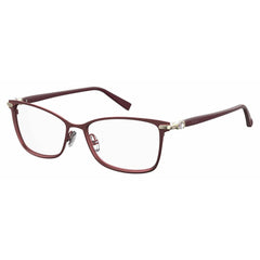 Max Mara Women's Eyeglasses - Matte Burgundy Metal Frame | MM1398-07BL-55-16-140