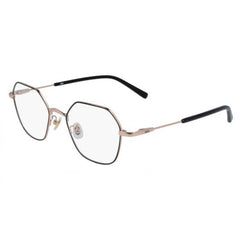 MCM Men's Eyeglasses - Shiny Rose Gold/Black Metal Geometric Frame | MCM 2141A 781
