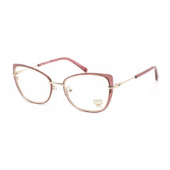 MCM Women's Eyeglasses - Wine Metal Full Rim Cat Eye Frame Demo Lens | MCM 2152 612